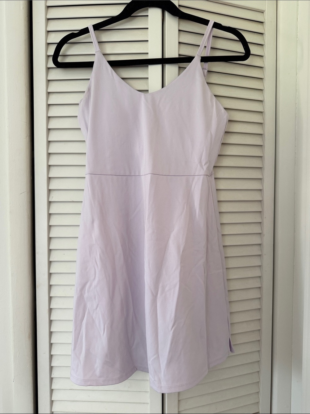 D&G Lilac Spaghetti-Strap A-Line Mini Dress